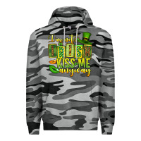 Slate Camo St. Patrick's I am not irish kiss me anyway Premium Hoodie - OliviaCreatesArt