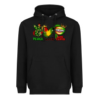 Black Peace love Juneteenth Heavyweight Hoodie - FaDigitalArtStudio