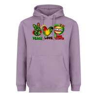 Lavender Peace love Juneteenth Heavyweight Hoodie - FaDigitalArtStudio