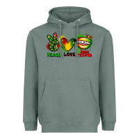 Sage Peace love Juneteenth Heavyweight Hoodie - FaDigitalArtStudio