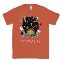 Copper Afro Messy Bun Nursing Bbs Classic Tee - BundleAndBundleShop