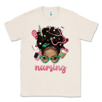 Natural Afro Messy Bun Nursing Bbs Classic Tee - BundleAndBundleShop