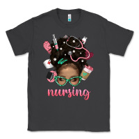 Smoke Afro Messy Bun Nursing Bbs Classic Tee - BundleAndBundleShop