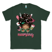 Sports Green Afro Messy Bun Nursing Bbs Classic Tee - BundleAndBundleShop