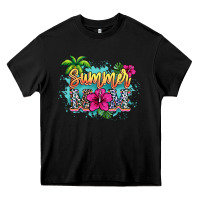 Black summer mom Heavy Core Tee - NancyCooperArtShop