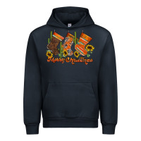Navy western Christmas Urban Hoodie - CowhideDigitalArt