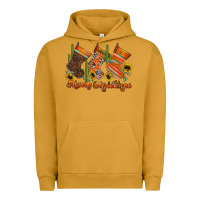 Pigment Peanut Butter western Christmas Urban Hoodie - CowhideDigitalArt