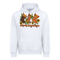 White western Christmas Urban Hoodie - CowhideDigitalArt