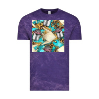 Cloud Purple Paper Fish And Canned With Anchor Seamless Pattern Pbs Vintage Tee - BundleAndBundleShop