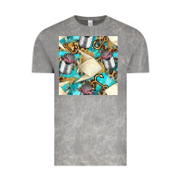 Cloud Rock Paper Fish And Canned With Anchor Seamless Pattern Pbs Vintage Tee - BundleAndBundleShop