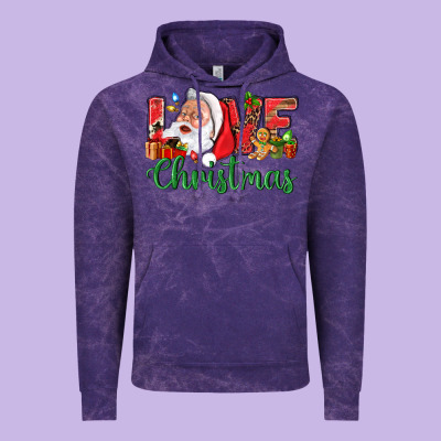Love Christmas With Santa Vintage Hoodie Designed By Bundleandbundleshop