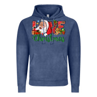 Vintage Denim Love Christmas With Santa Vintage Hoodie - BundleAndBundleShop