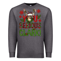 Charcoal Heather you serious clark with deer bbs Premium Sweatshirt - BundleAndBundleShop