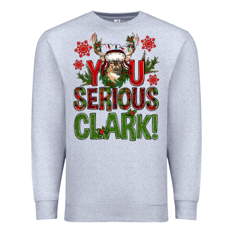 You Serious Clark With Deer Bbs Premium Sweatshirt by BundleAndBundleShop | Teevron