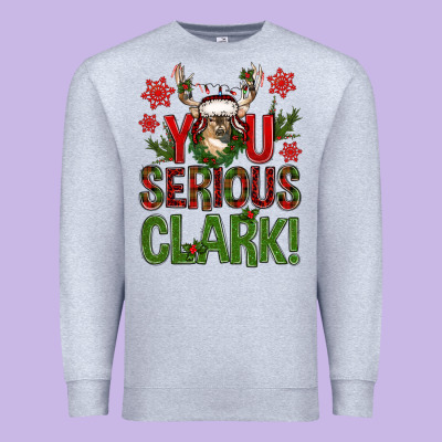 You Serious Clark With Deer Bbs Premium Sweatshirt Designed By Bundleandbundleshop