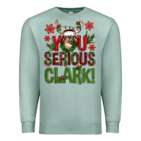 Seafoam you serious clark with deer bbs Premium Sweatshirt - BundleAndBundleShop