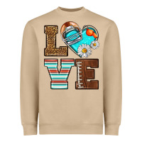 Mushroom American Football love and helmet Heavyweight Sweatshirt - NancyCooperArtShop