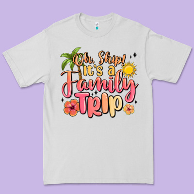 Oh Ship Its A Family Trip Summer Vacation Premium Tee Designed By Maliassmallbusiness
