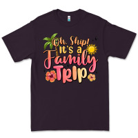 Plum oh ship its a family trip summer vacation Premium Tee - MaliasSmallBusiness
