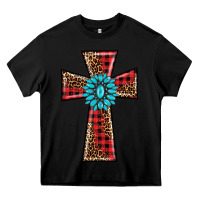 Black christmas cross Heavy Core Tee - BarkalooDesign
