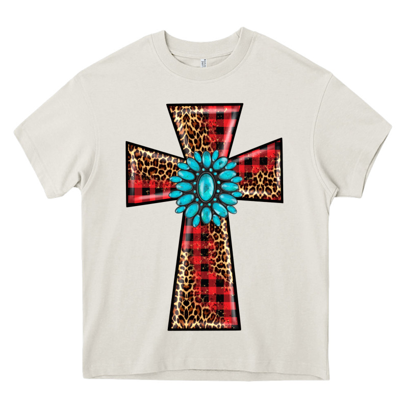Christmas Cross Heavy Core Tee by BarkalooDesign | Teevron