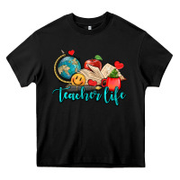 Black teacher life Heavy Core Tee - AdoDesignShop