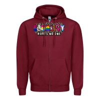 Burgundy Pride equality hurts no one Zipper Hoodie - CowGirlArtShop