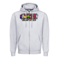 Heather Grey Pride equality hurts no one Zipper Hoodie - CowGirlArtShop