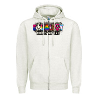 Oatmeal Heather Pride equality hurts no one Zipper Hoodie - CowGirlArtShop