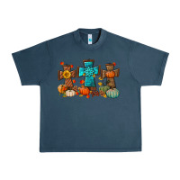 Midnight Navy fall tree cross Urban Heavy Tee - BundleAndBundleShop