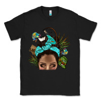 Black Lake Camping Afro Messy Bun Bbs Classic Tee - BundleAndBundleShop