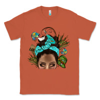 Copper Lake Camping Afro Messy Bun Bbs Classic Tee - BundleAndBundleShop