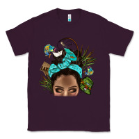 Plum Lake Camping Afro Messy Bun Bbs Classic Tee - BundleAndBundleShop