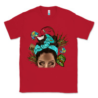 Red Lake Camping Afro Messy Bun Bbs Classic Tee - BundleAndBundleShop