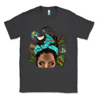 Smoke Lake Camping Afro Messy Bun Bbs Classic Tee - BundleAndBundleShop