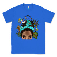 True Royal Lake Camping Afro Messy Bun Bbs Classic Tee - BundleAndBundleShop