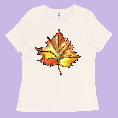 Withered Leaf Ladies Tee Designed By Barkaloodesign