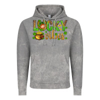 Cloud Rock St. Patricks day lucky vibes Vintage Hoodie - BundleAndBundleShop
