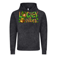 Vintage Black St. Patricks day lucky vibes Vintage Hoodie - BundleAndBundleShop