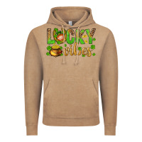 Vintage Coffee St. Patricks day lucky vibes Vintage Hoodie - BundleAndBundleShop
