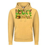 Vintage Mustard St. Patricks day lucky vibes Vintage Hoodie - BundleAndBundleShop