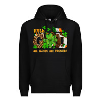Black with god all things are possible Premium Hoodie - OliviaCreatesArt