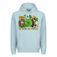 Blue Mist with god all things are possible Premium Hoodie - OliviaCreatesArt