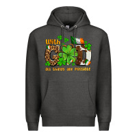 Charcoal Heather with god all things are possible Premium Hoodie - OliviaCreatesArt