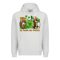 Dove Grey with god all things are possible Premium Hoodie - OliviaCreatesArt