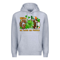 Heather Grey with god all things are possible Premium Hoodie - OliviaCreatesArt