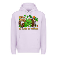 Lilac with god all things are possible Premium Hoodie - OliviaCreatesArt