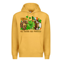 Mustard with god all things are possible Premium Hoodie - OliviaCreatesArt