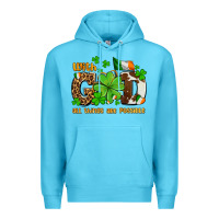 Ocean Blue with god all things are possible Premium Hoodie - OliviaCreatesArt