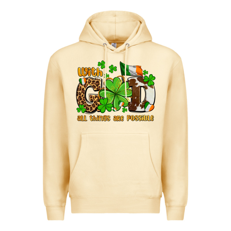 With God All Things Are Possible Premium Hoodie by OliviaCreatesArt | Teevron